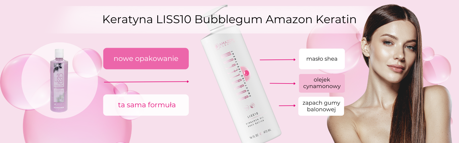 Keratyna LISS10 Bubblegum w nowym opakowaniu
